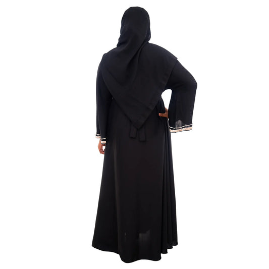 Abaya-noire Léopard Ma boutique